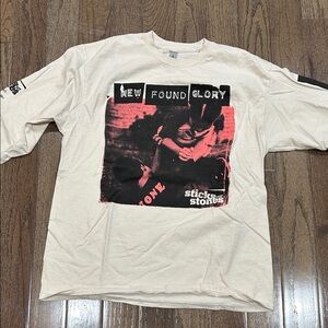 Gildan Cream Long Sleeve New Found Glory Tee